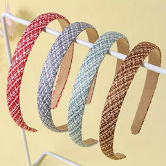 Plaid Hair Band Style Headband Women Girls Hair Accessories