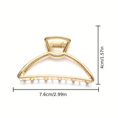 Metal Hollow Hair Claw Ponytail Holder Hair Clip