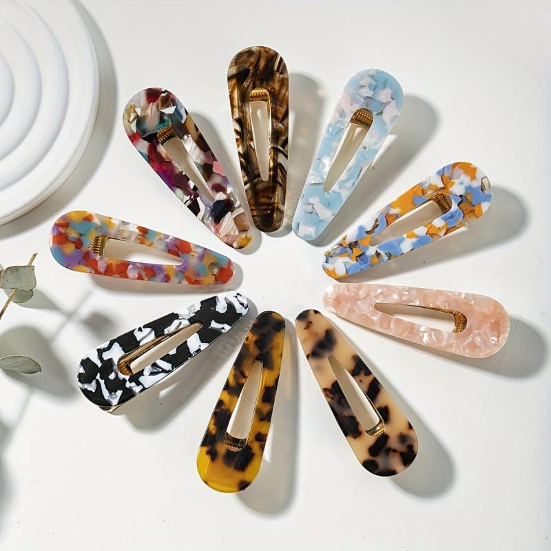 Leopard Print Acetate Hair Clip for Women