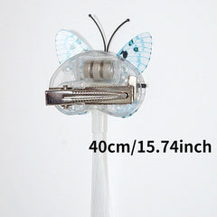 Butterfly LED Flashing Hair Braid Hairpin for Girls