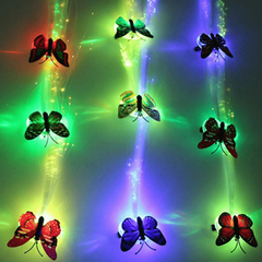 Butterfly LED Flashing Hair Braid Hairpin for Girls