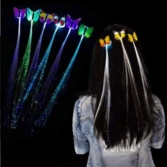 Butterfly LED Flashing Hair Braid Hairpin for Girls