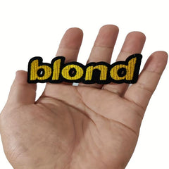 Blond Patches Pink Letters Sticker Embroidered Patch Arts Sewing Repair