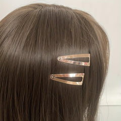 10pcs Three Pronged Snap Clip Hair Clip For Side Hair Bang