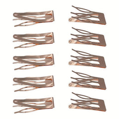 10pcs Three Pronged Snap Clip Hair Clip For Side Hair Bang
