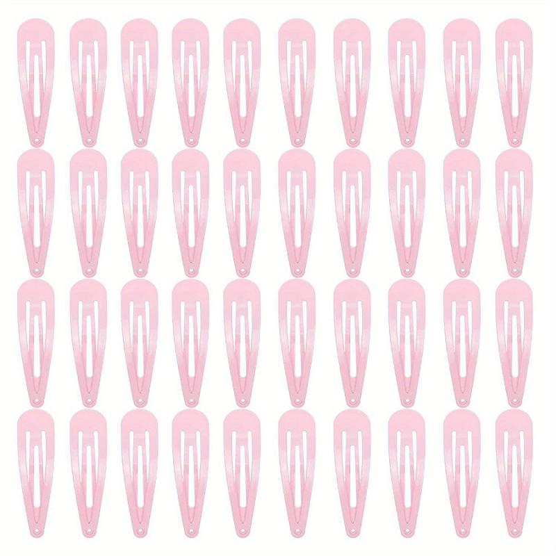 40pcs Baby Girl's Snap Clip Metal Hair Clip Hair Accessories