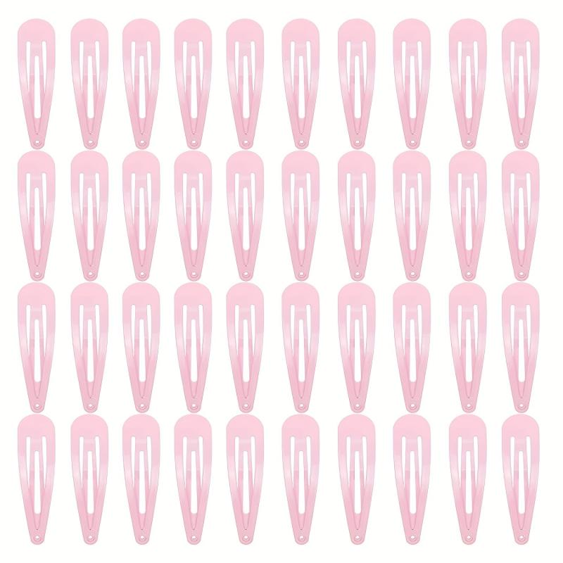 40pcs Baby Girl's Snap Clip Metal Hair Clip Hair Accessories