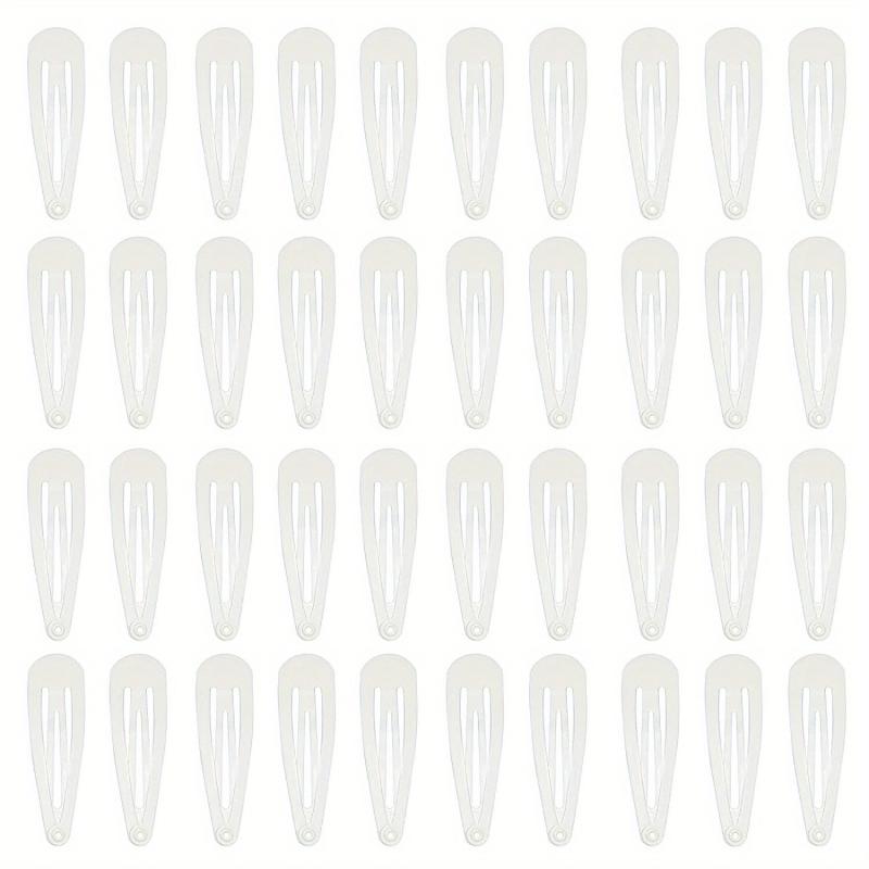 40pcs Baby Girl's Snap Clip Metal Hair Clip Hair Accessories