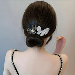 Rhinestone Fishtail Shape Hair Rope Bun Maker Ponytail Holder Hair Styler
