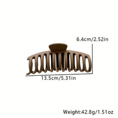 Large Shark Claw Style Solid Hair Claw Nonslip Ponytail Holder