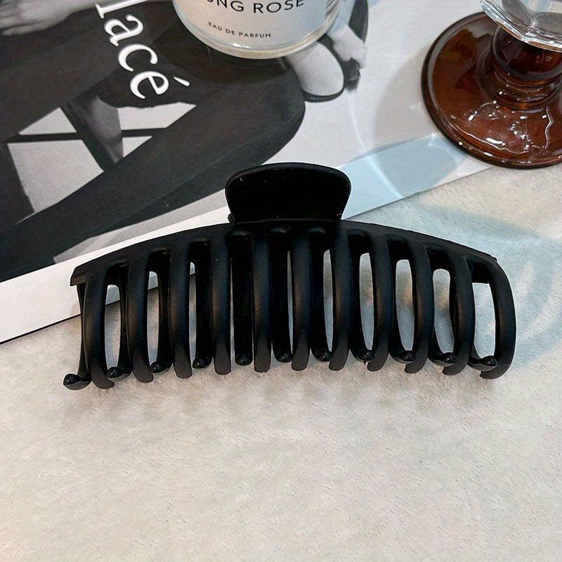 Large Shark Claw Style Solid Hair Claw Nonslip Ponytail Holder