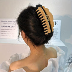 Large Shark Claw Style Solid Hair Claw Nonslip Ponytail Holder