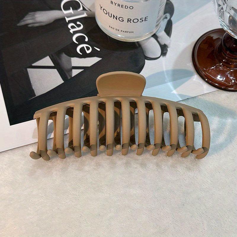 Large Shark Claw Style Solid Hair Claw Nonslip Ponytail Holder