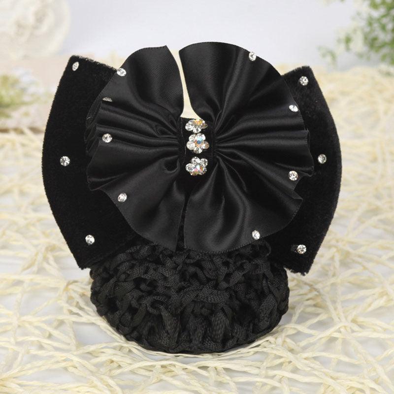French Clip & Rhinestone Bow Vintage Barrette