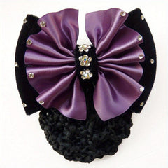 French Clip & Rhinestone Bow Vintage Barrette