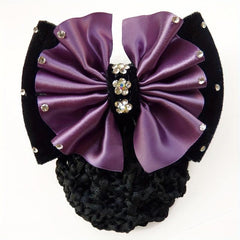 French Clip & Rhinestone Bow Vintage Barrette