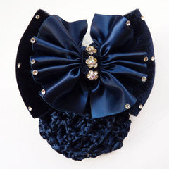 French Clip & Rhinestone Bow Vintage Barrette