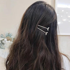 Fishtail Hair Clip Rhinestone Barrette Hairpin Accessories