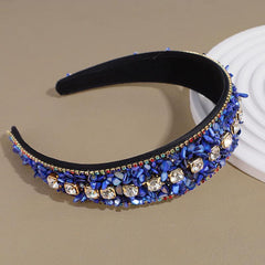 Wide Edge Rhinestone Hair Hoop Baroque Style