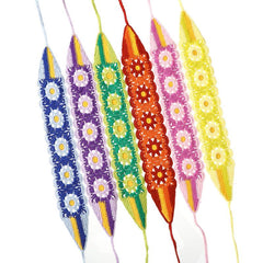 Crochet Flower Bandana Sunflower Hair Band Boho Style Headdress