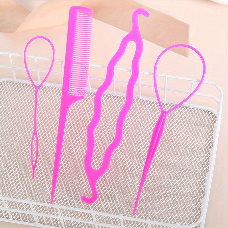 4pcs Hair Braiding Tool Hair Styling Set DIY Hair Accessories