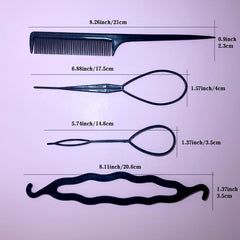4pcs Hair Braiding Tool Hair Styling Set DIY Hair Accessories