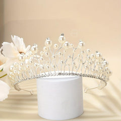 Faux Pearl Rhinestone Tiaras And Crowns Headband Crown Rhinestone Wedding Bridal