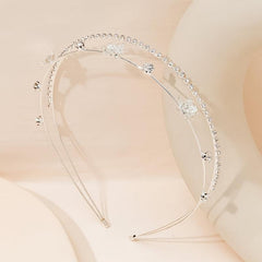 Crystal Bridal Tiaras Crown Zircon Bridal Crown for Weddings Silver