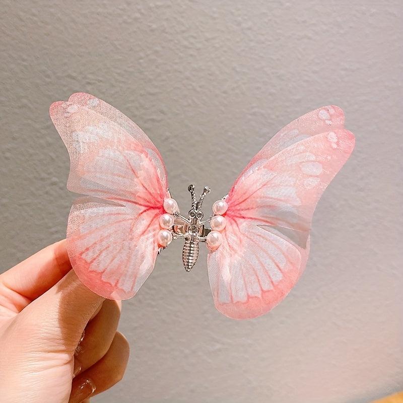 Y2K Gradient Butterfly Hair Clip for Women Girls