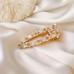 Faux Pearl Flower Hair Clip for Women