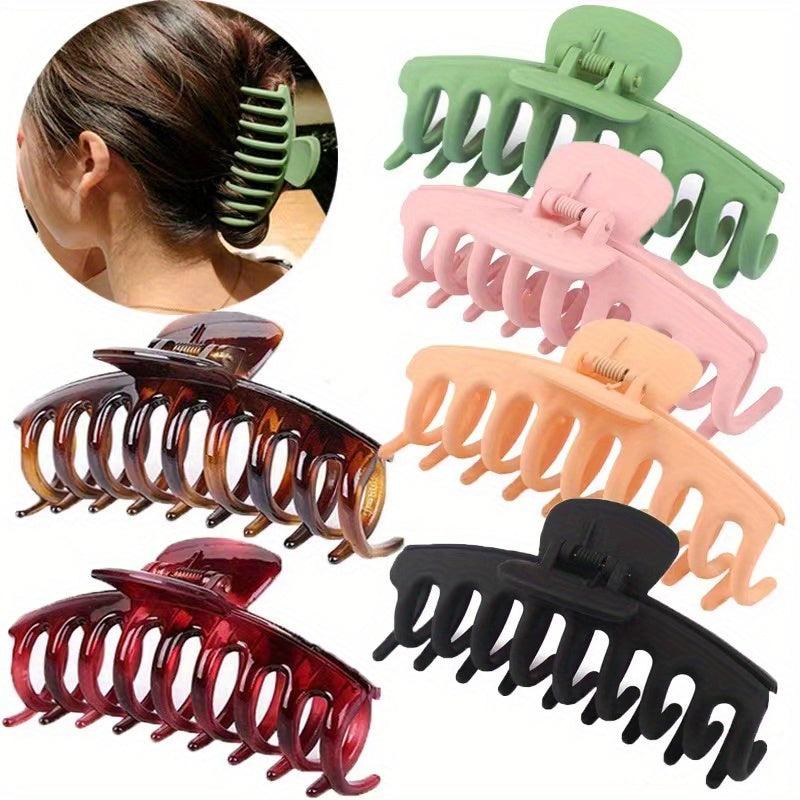 Large Matte Hair Claw Solid Hair Accessories