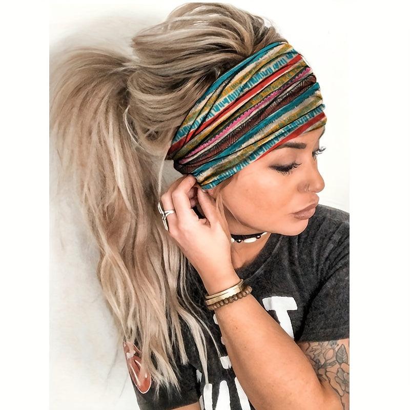 Boho Style Flower Pattern Headband Hair Accessory