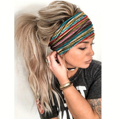 Boho Style Flower Pattern Headband Hair Accessory