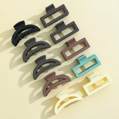 10pcs Solid Hair Claw Ponytail Holder Hair Accessories