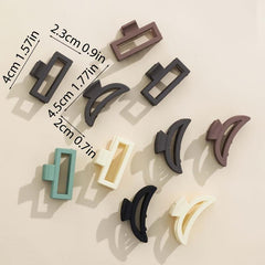 10pcs Solid Hair Claw Ponytail Holder Hair Accessories