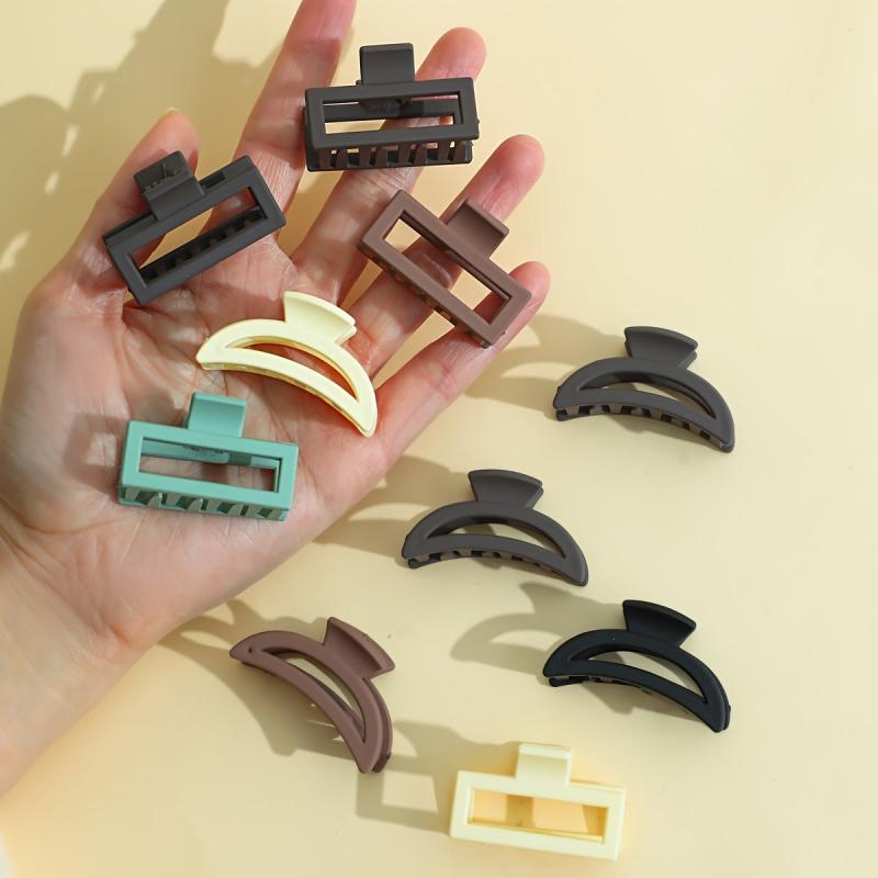 10pcs Solid Hair Claw Ponytail Holder Hair Accessories