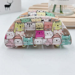 Women Cartoon Animal Hair Claw Acrylic Cat Bear Pattern Nonslip Ponytail Holder