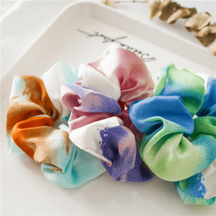 Tie Dyed Hair Tie Elastic Scrunchie Ponytail Hair Rope