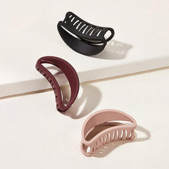 3pcs Non Slip Matte Big Hair Claw Clips Strong Hold