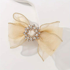 Rhinestone Bowknot Hair Clips Sweet Hair Accessories For Women Girls