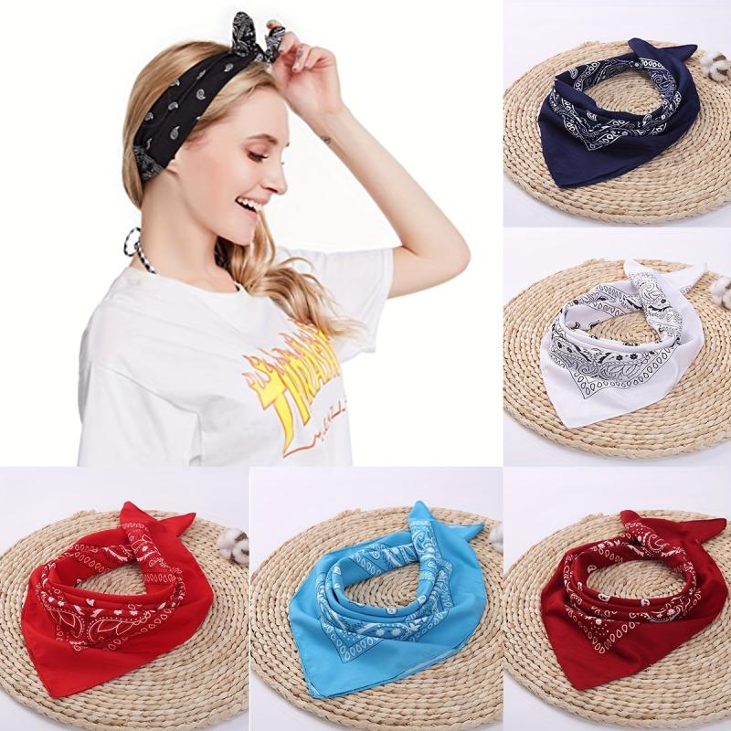 Vintage Paisley Bow Headband Hair Accessories