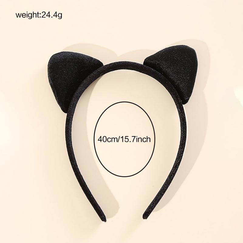 Cat Ears Headband Halloween Cosplay Costume Accessory for Adults