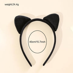 Cat Ears Headband Halloween Cosplay Costume Accessory for Adults