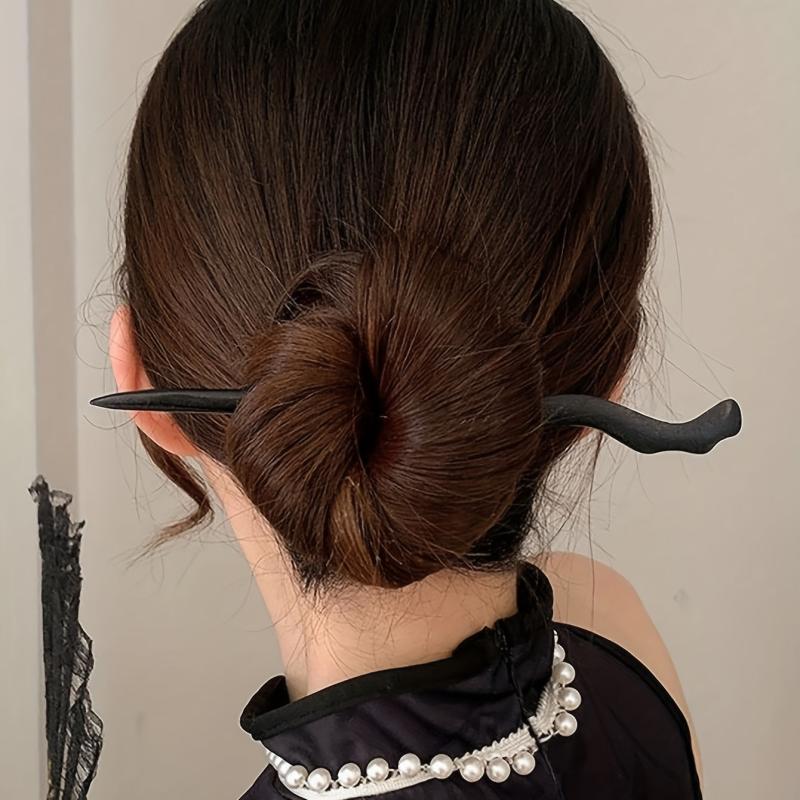 Sandalwood Wooden Hairpin Hair Chopstick Bun Decoration Women