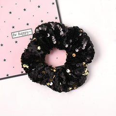 Sequin Hair Tie Scrunchie Ponytail Holder Elastic Hair Rope