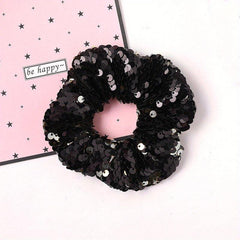 Sequin Hair Tie Scrunchie Ponytail Holder Elastic Hair Rope