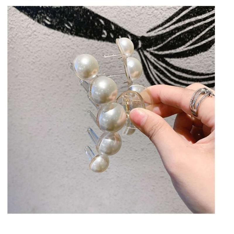 Pearl Hair Claw Styling Hair Clips Strong Hold Hair Jaw Clips