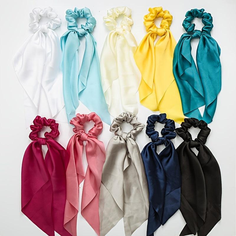 Vintage Style Satin Hair Scrunchies