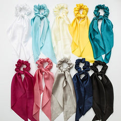 Vintage Style Satin Hair Scrunchies