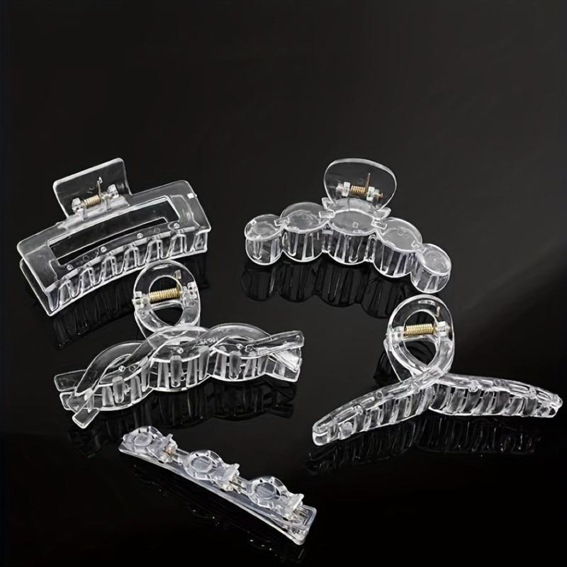 Clear Frame DIY Hair Claw Minimalist Banana Clip Headwear